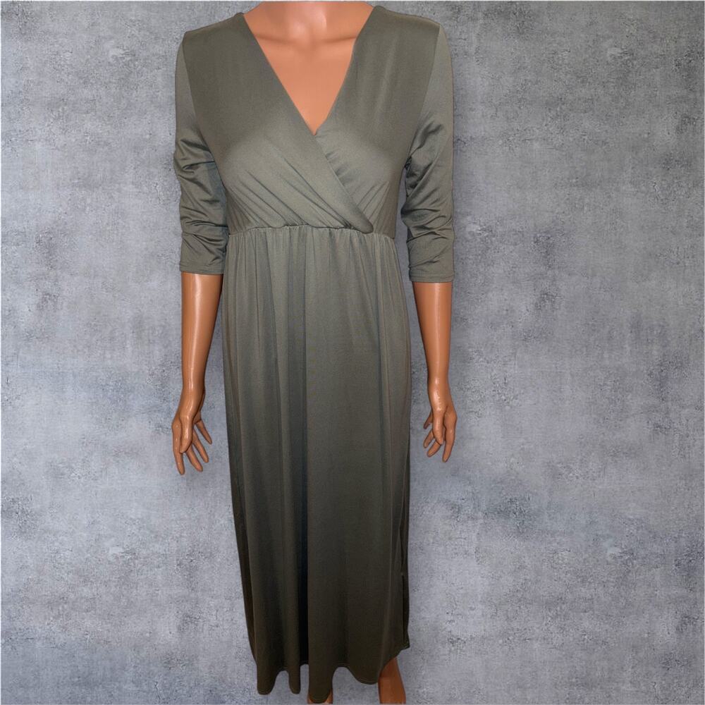 Olive Green Maxi Dress Size Medium